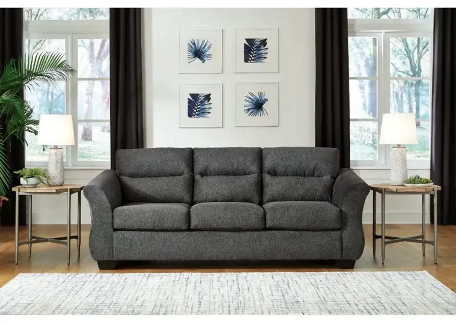 Gunmetal Miravel Sleeper Sofa - Queen