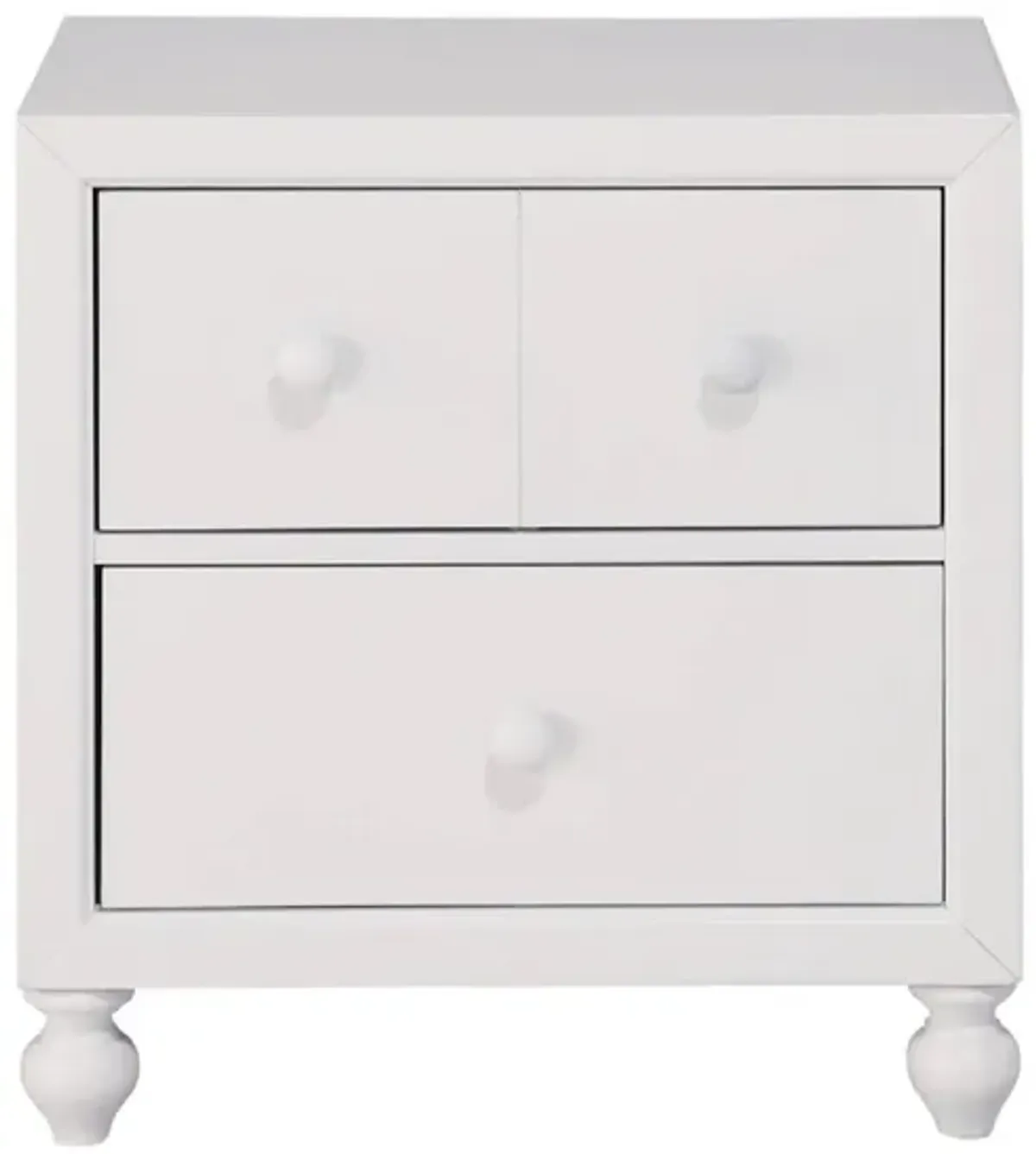 White Cottage View Nightstand