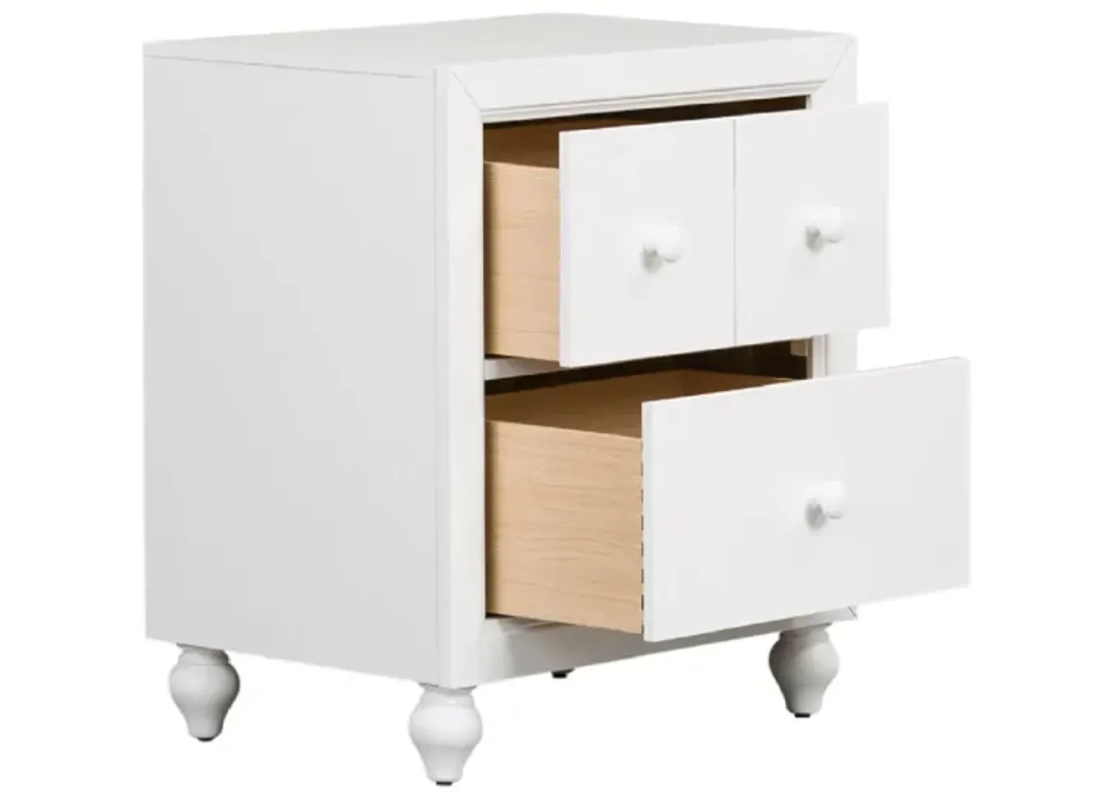 White Cottage View Nightstand