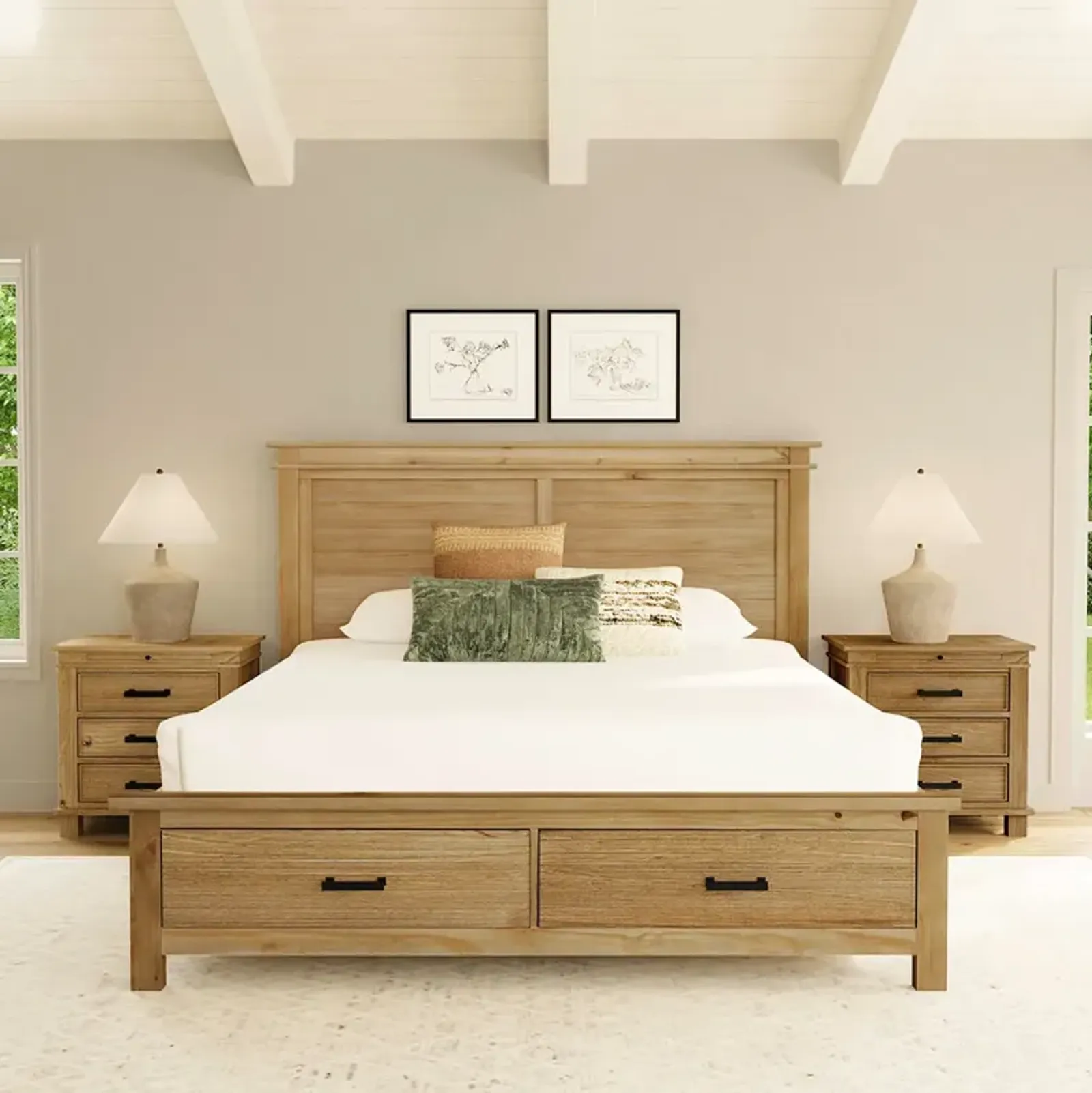 Queen Glacier Point Storage Bed