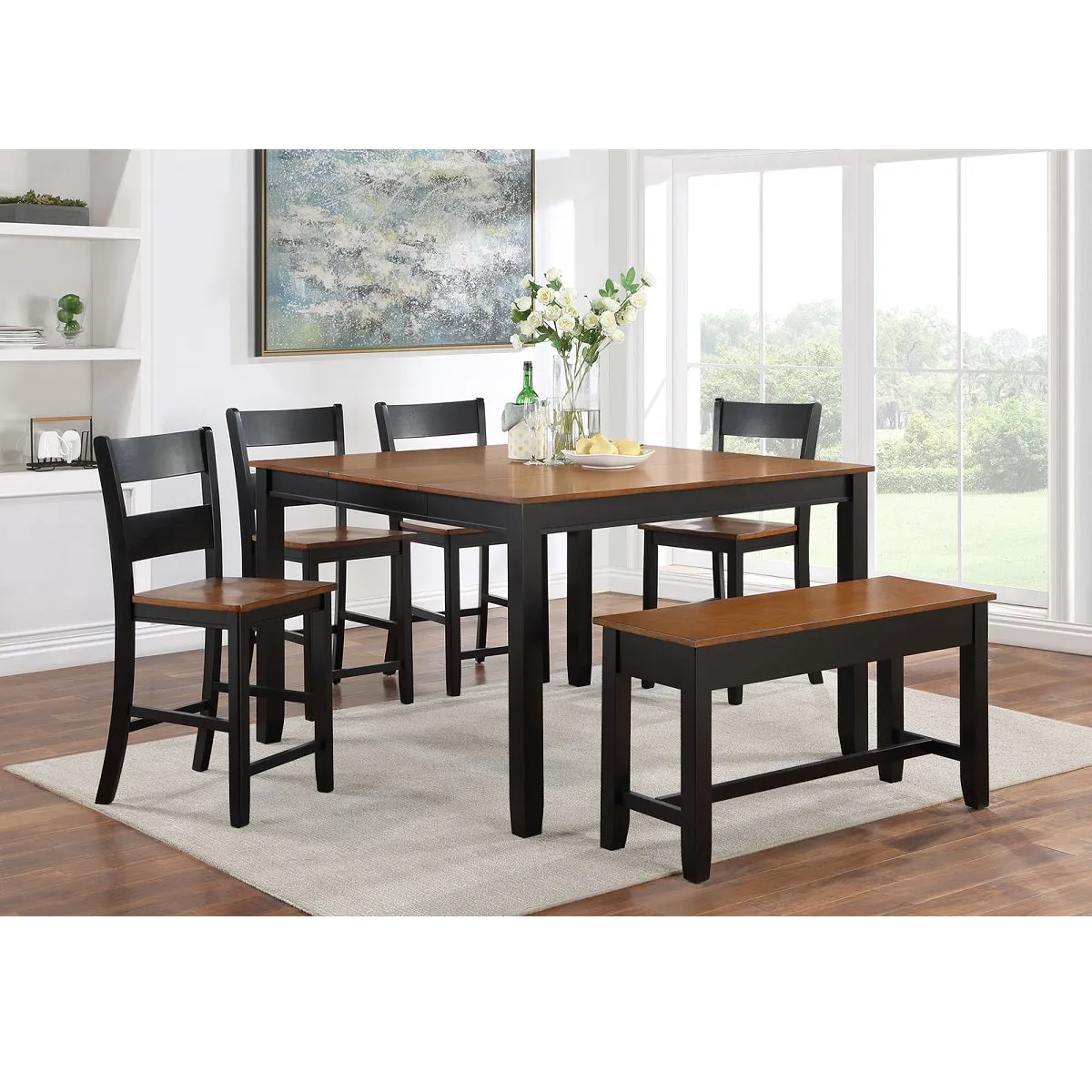 Dining Height / White Drake Dining Set (5pc)