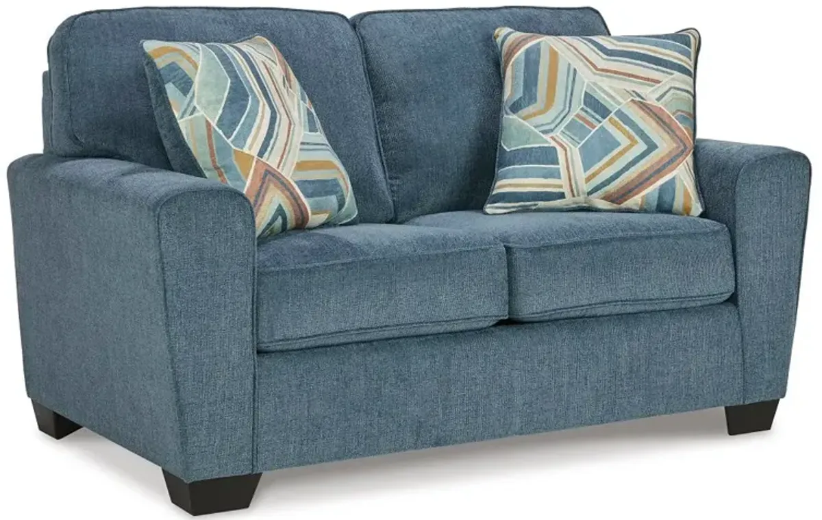 Blue Cashton Loveseat