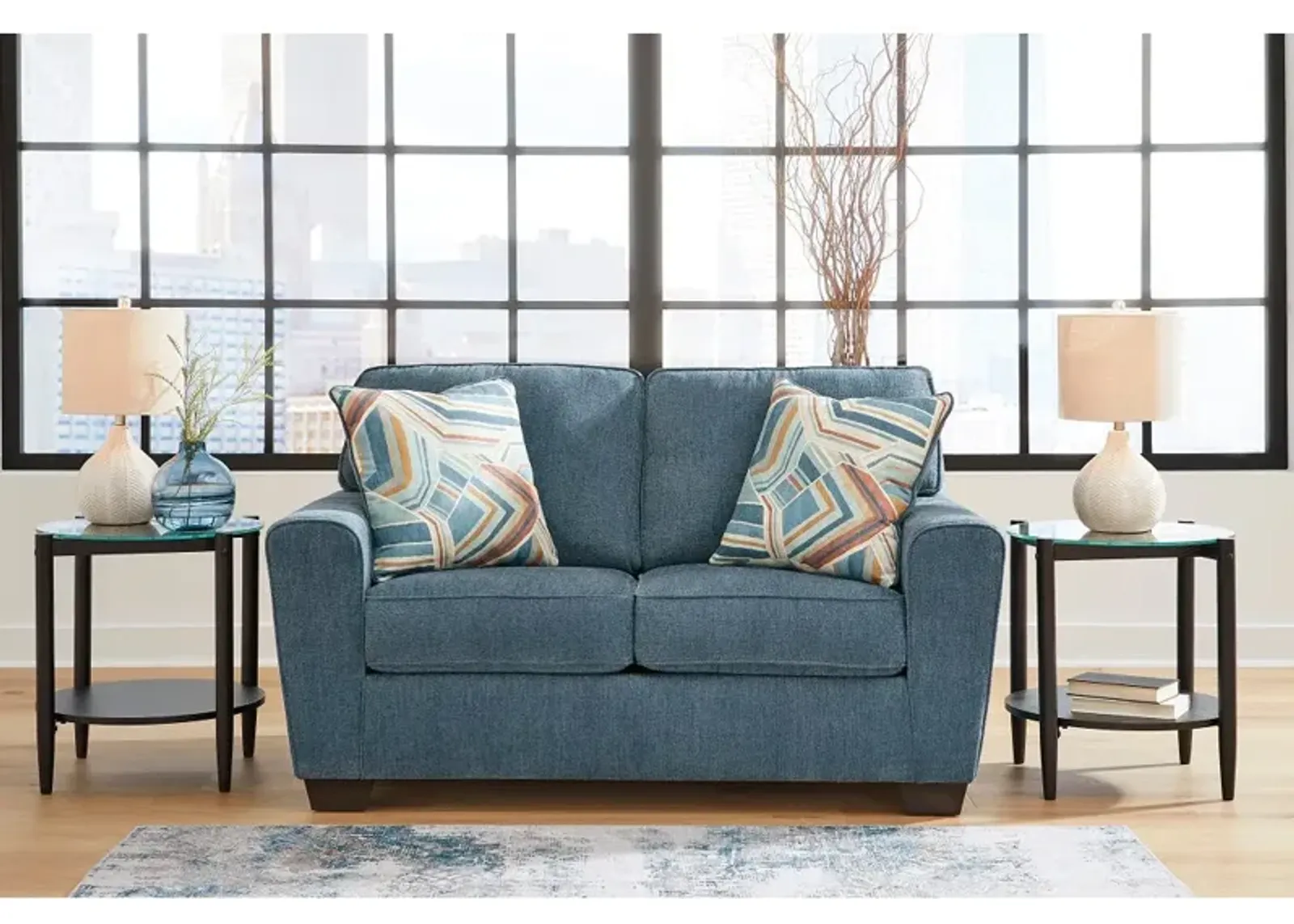 Blue Cashton Loveseat