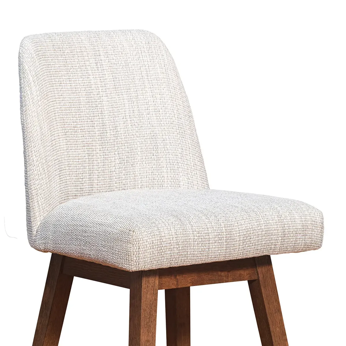 Counter Height Amelia Upholstered Swivel Stool - Beige