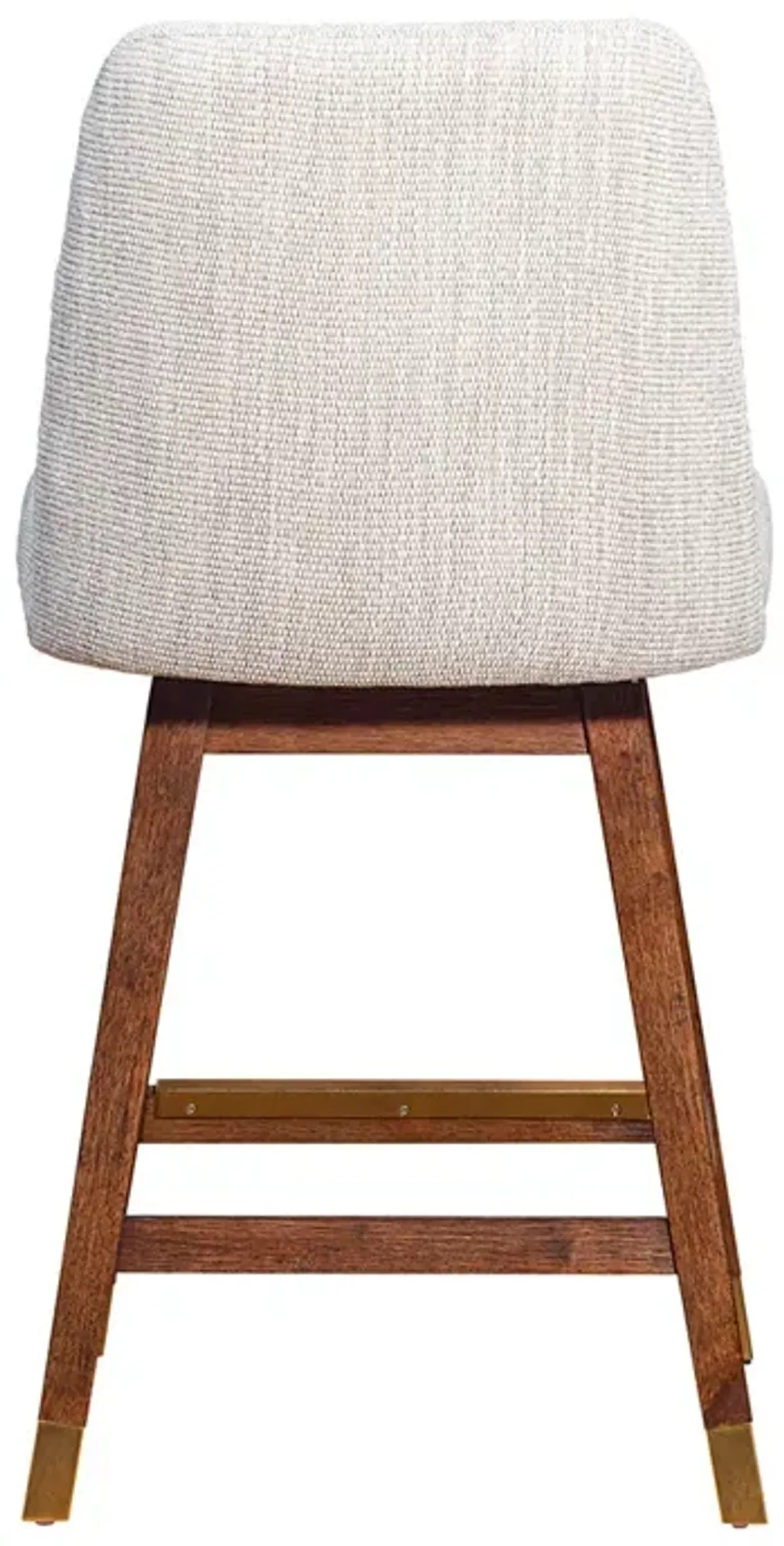 Counter Height Amelia Upholstered Swivel Stool - Beige