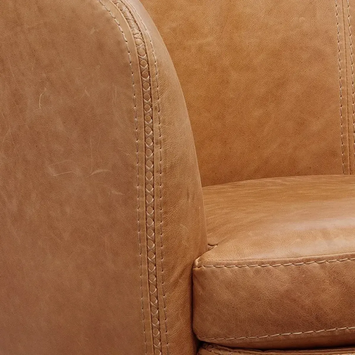 Saddle SoHo Leather Swivel Chair