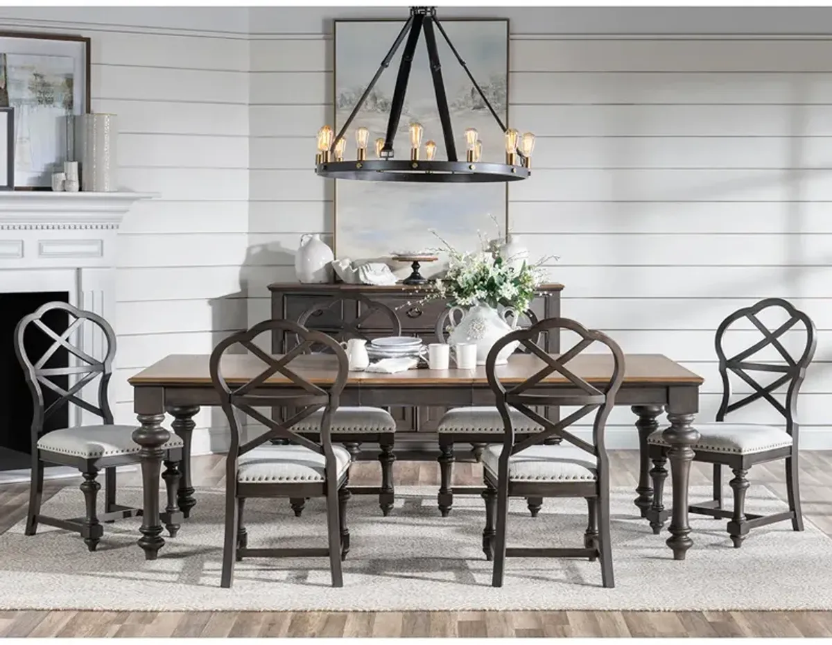 Table and 4 Side Chairs Kingston Dining Set (5pc)