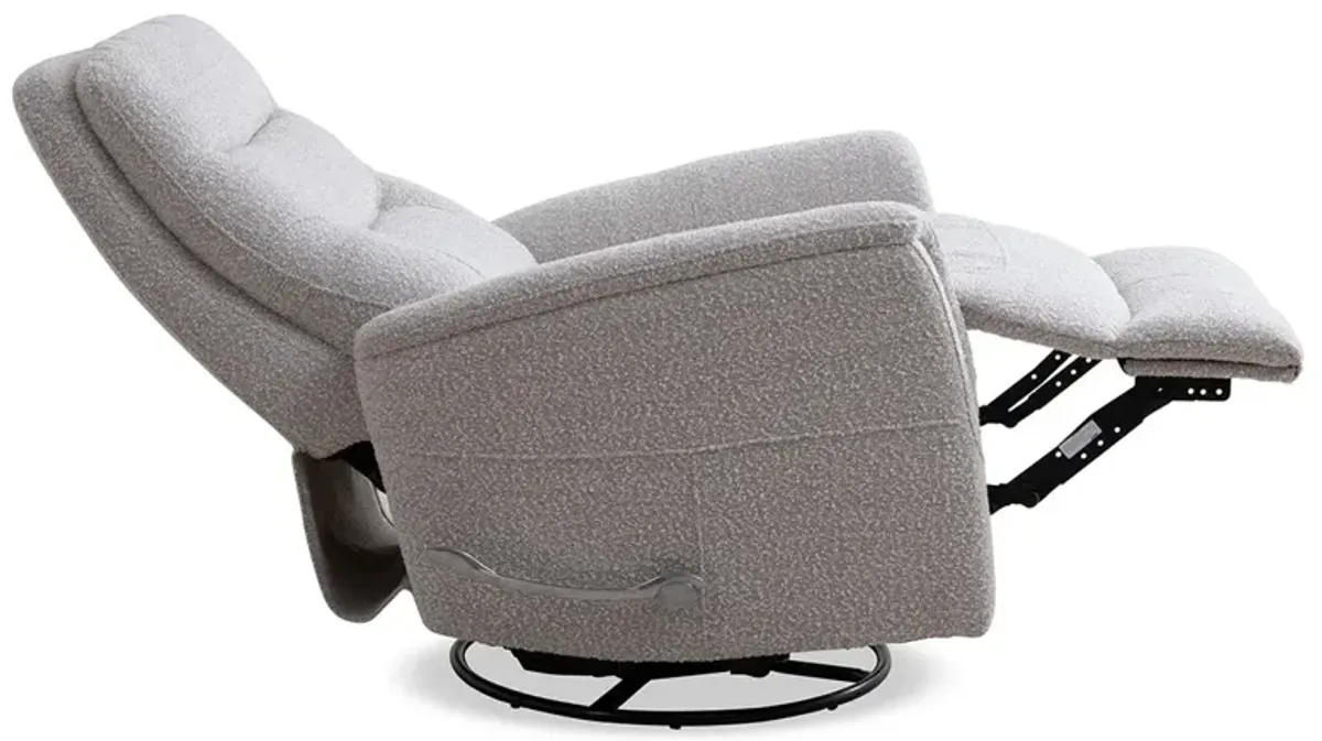 Ice (Light Grey) Revolve Swivel Glider Recliner