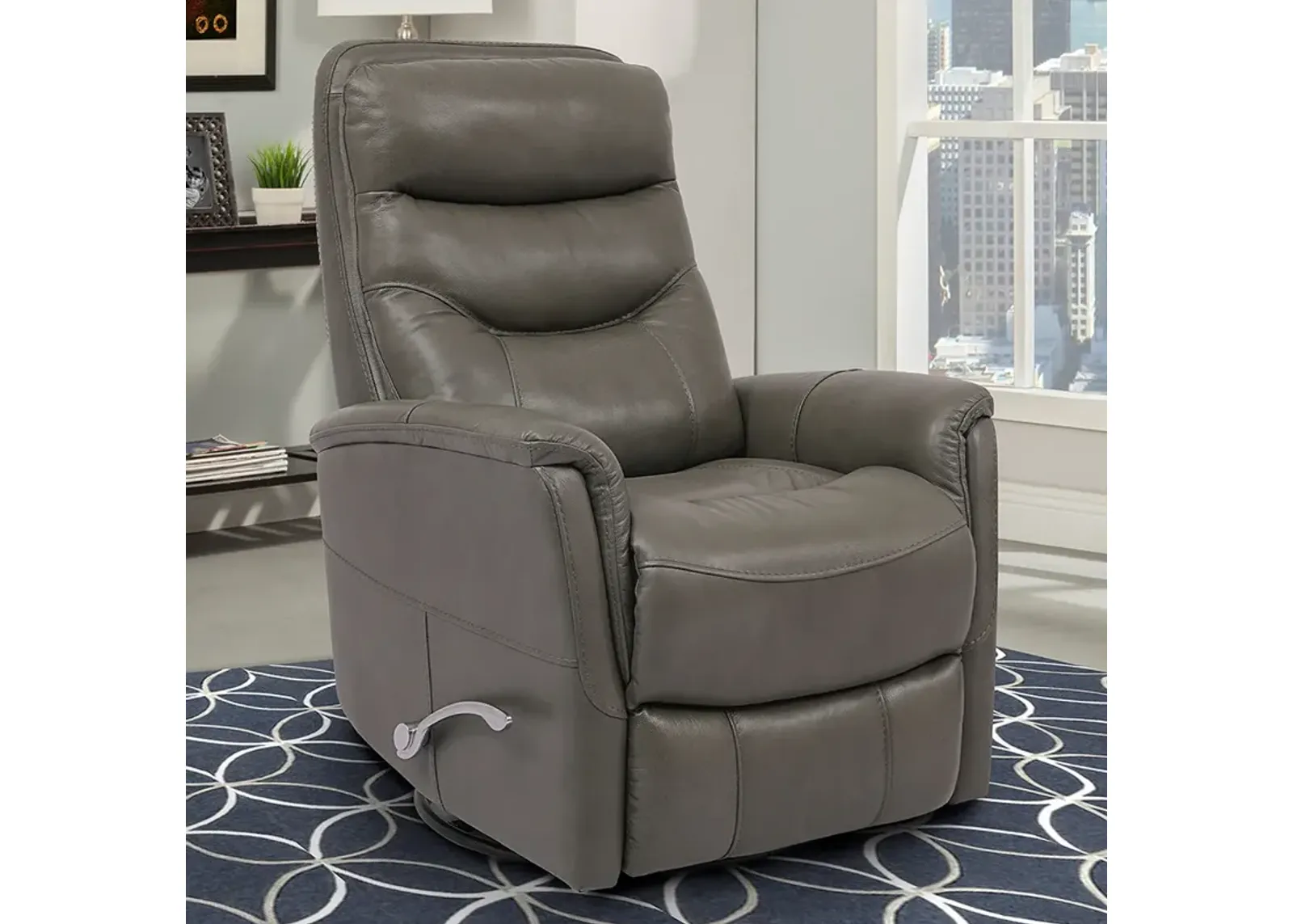 Ice (Light Grey) Revolve Swivel Glider Recliner