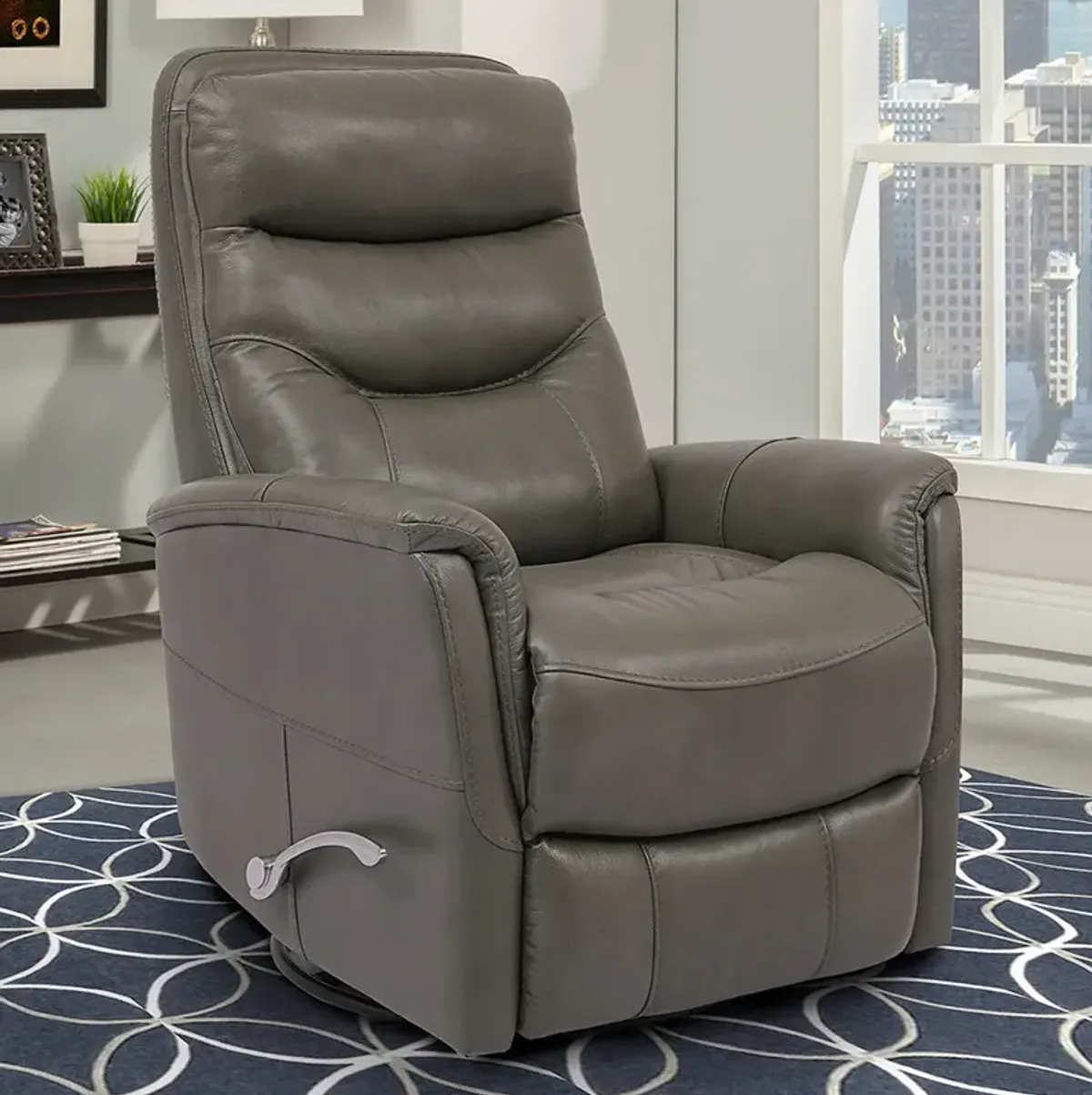 Ice (Light Grey) Revolve Swivel Glider Recliner