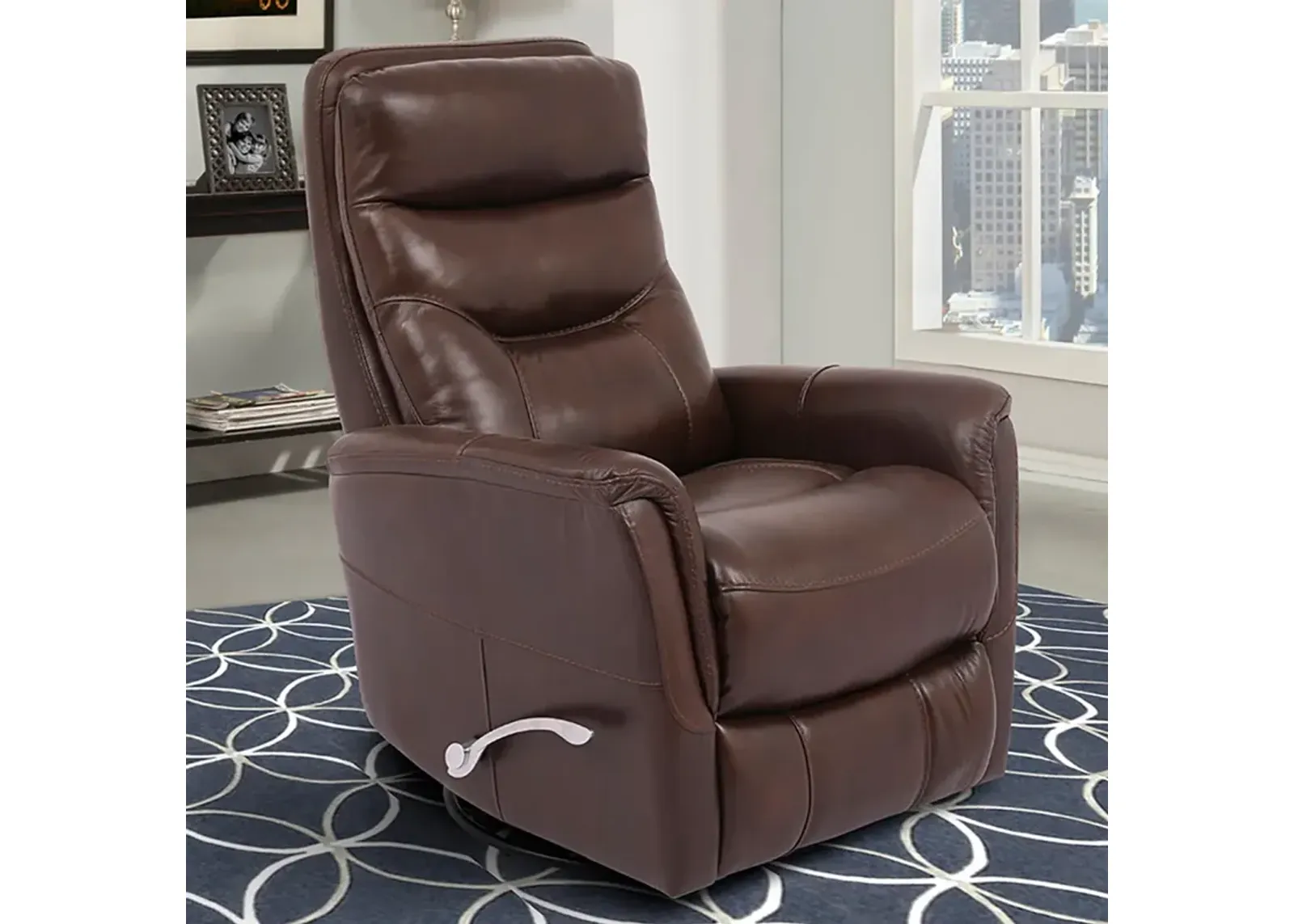 Robust (Brown) Revolve Swivel Glider Recliner