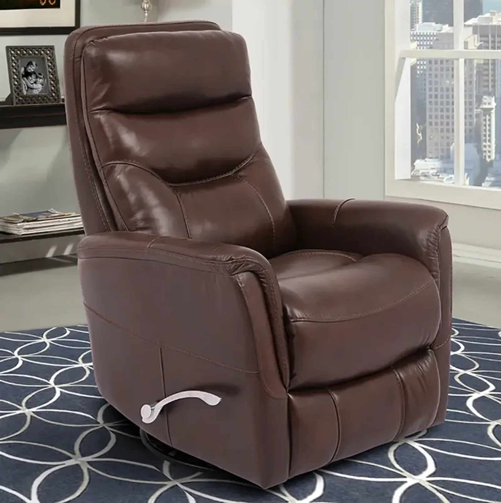 Robust (Brown) Revolve Swivel Glider Recliner