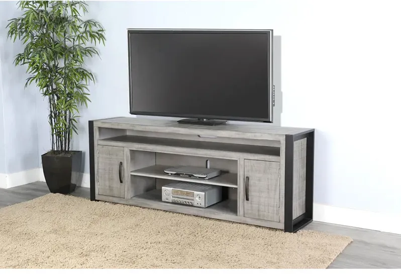 78" Media Console with Piers 78 Inch Media Console