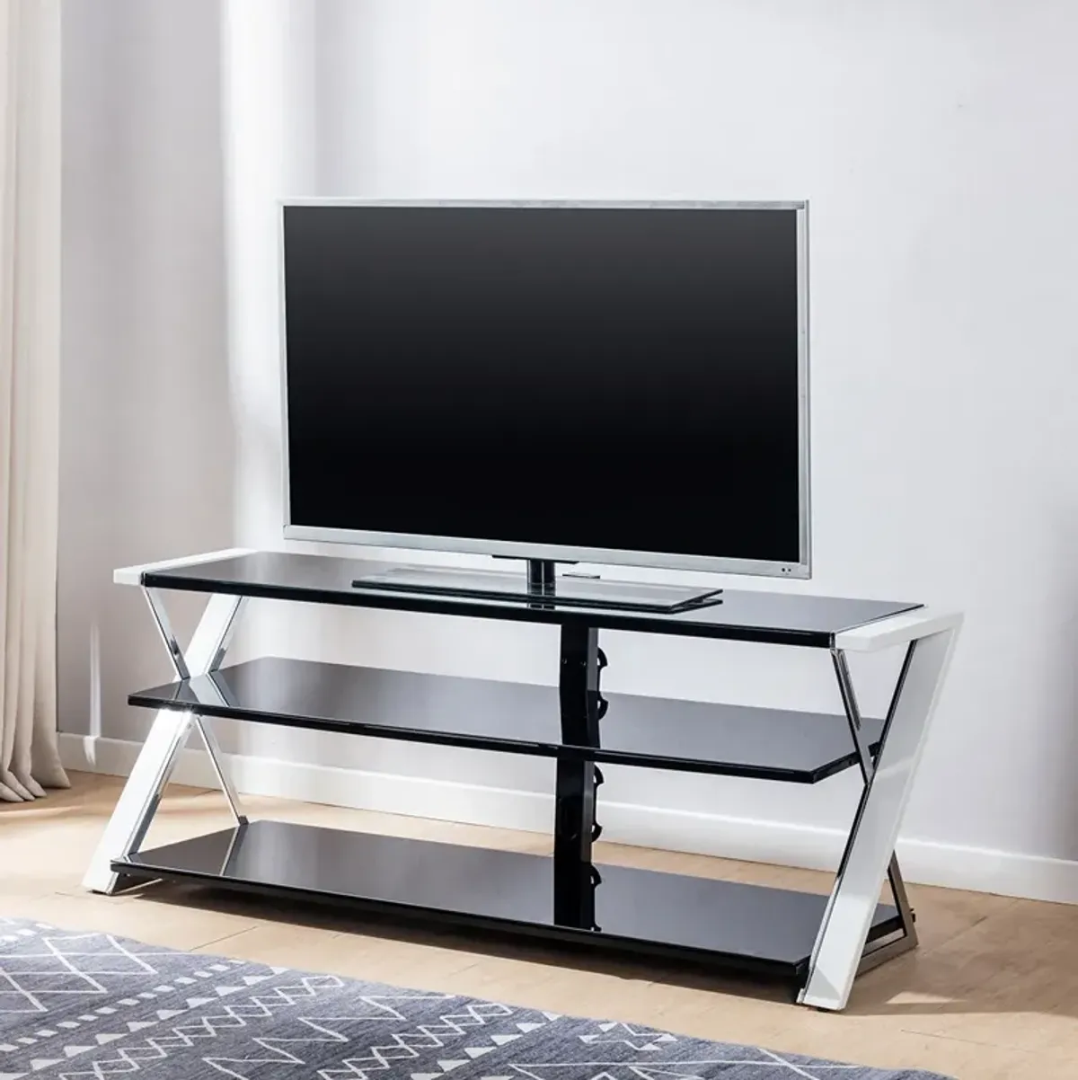 White Clare 60 Inch TV Stand