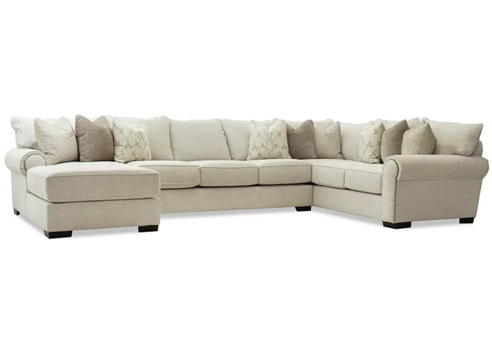 Left Chaise Sectional Ballister Sectional