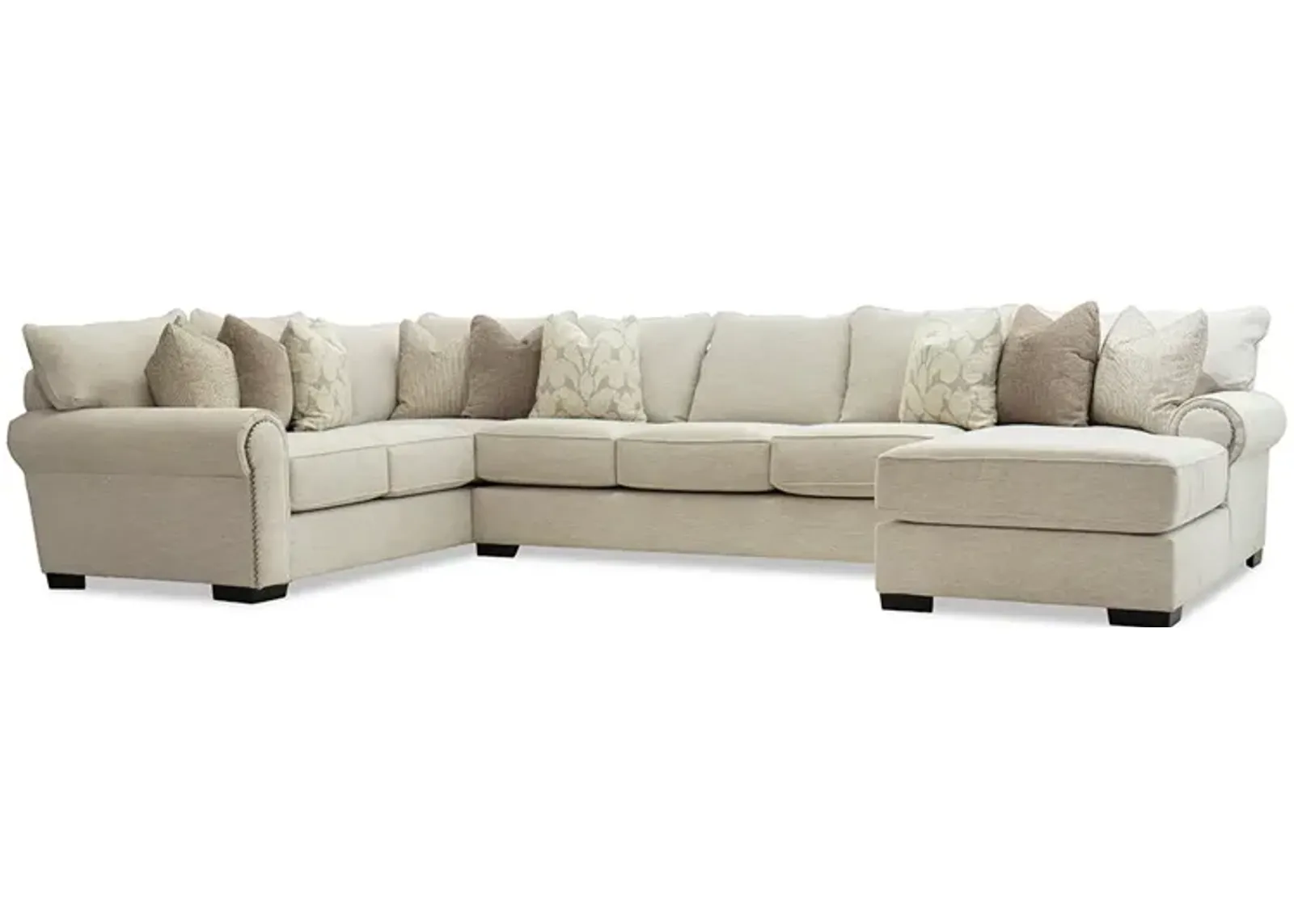 Right Chaise Sectional Ballister Sectional