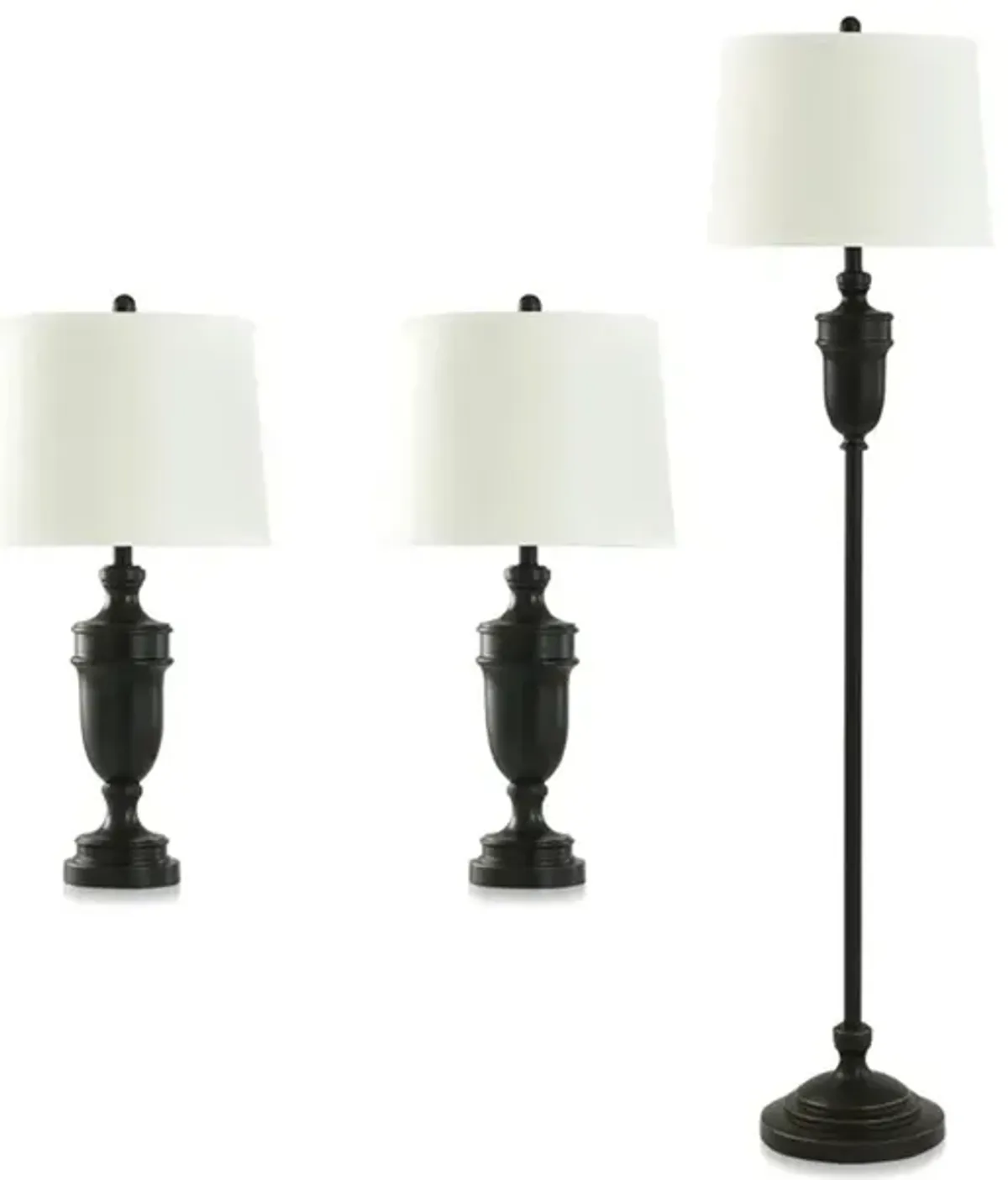 Classic Bronze Lamp Trio