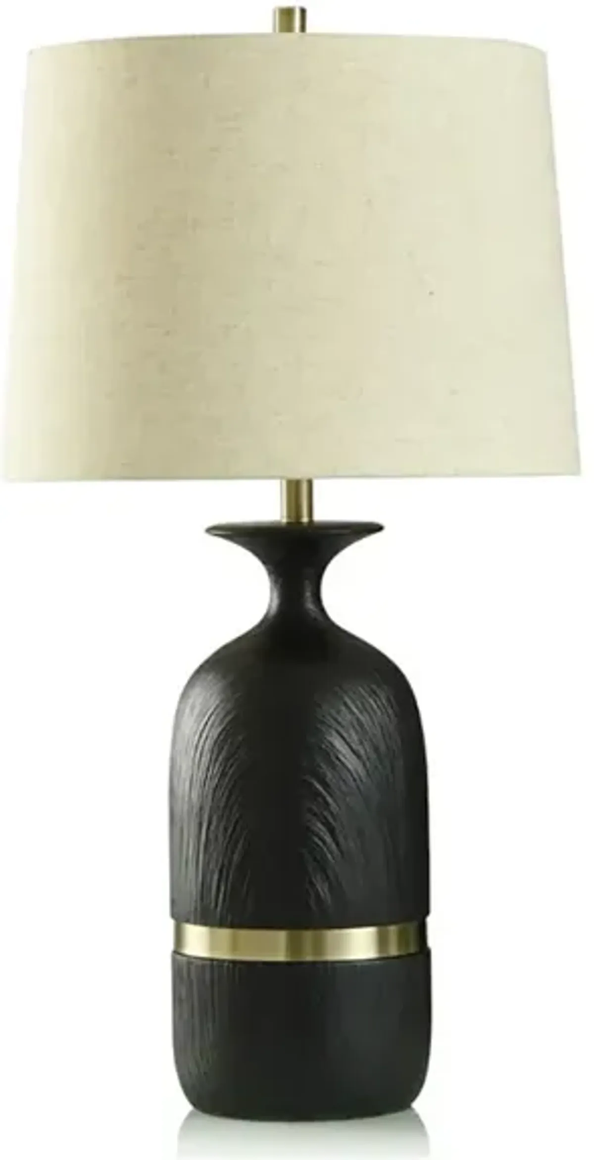 Satin Black Table Lamp