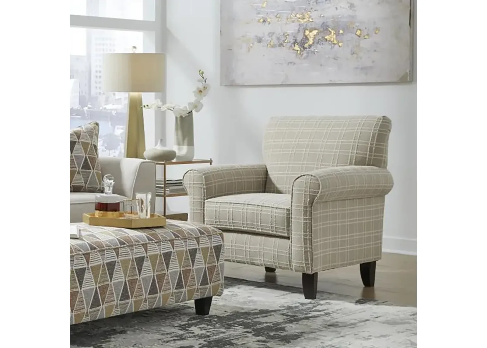 Meadow Linen Accent Chair