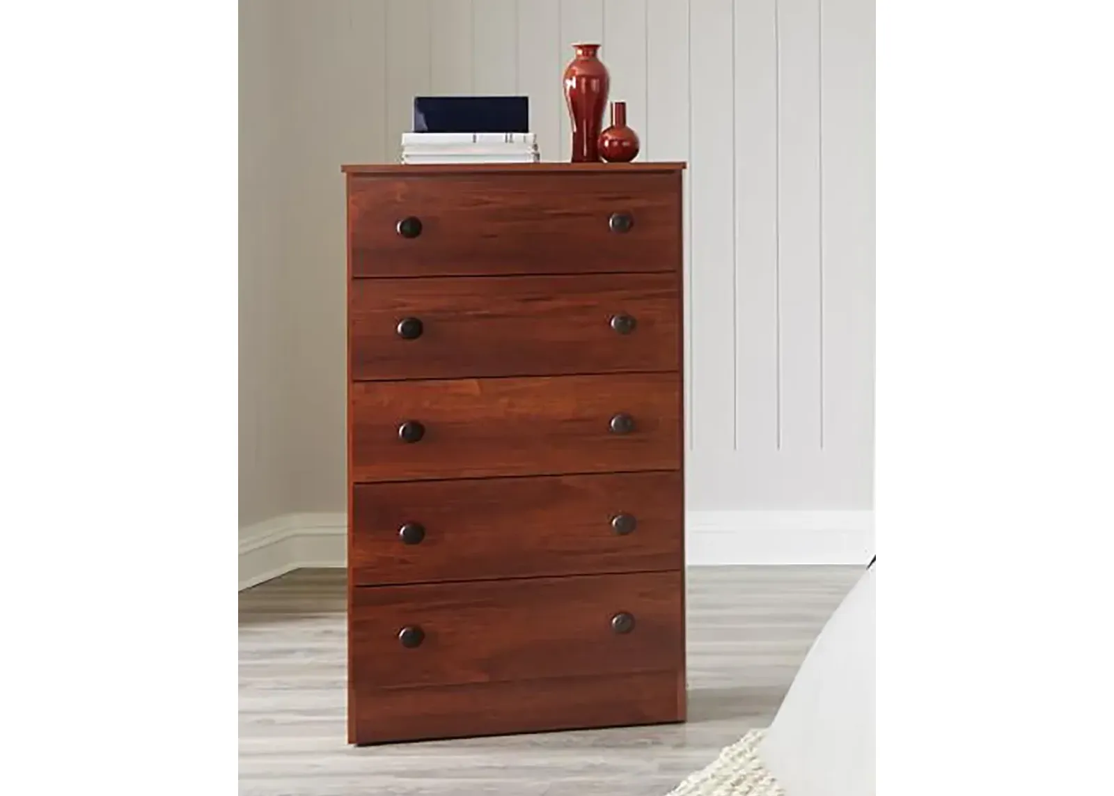 Cherry 5 Drawer Chest