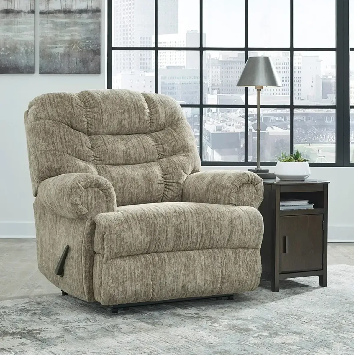 Taupe Movie Man Recliner