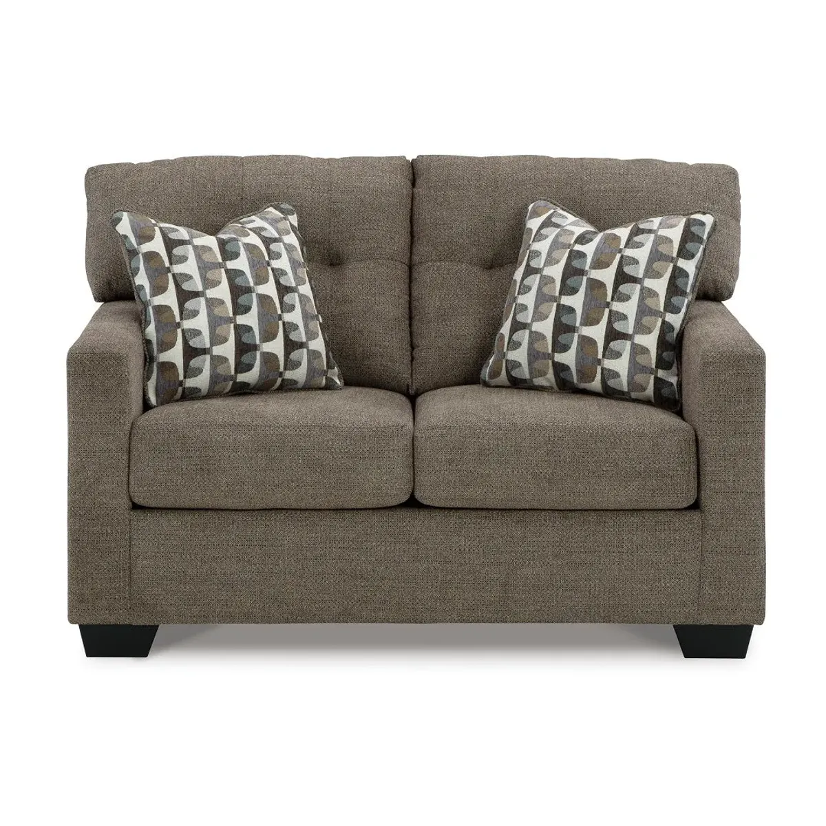 Pebble Mahoney Sofa and Loveseat