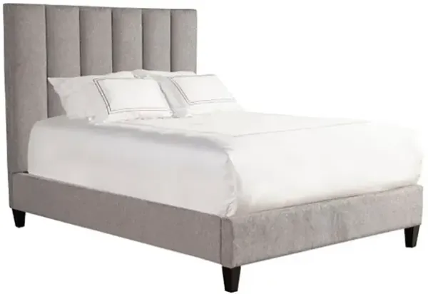 King / Gray Aiden Upholstered Bed