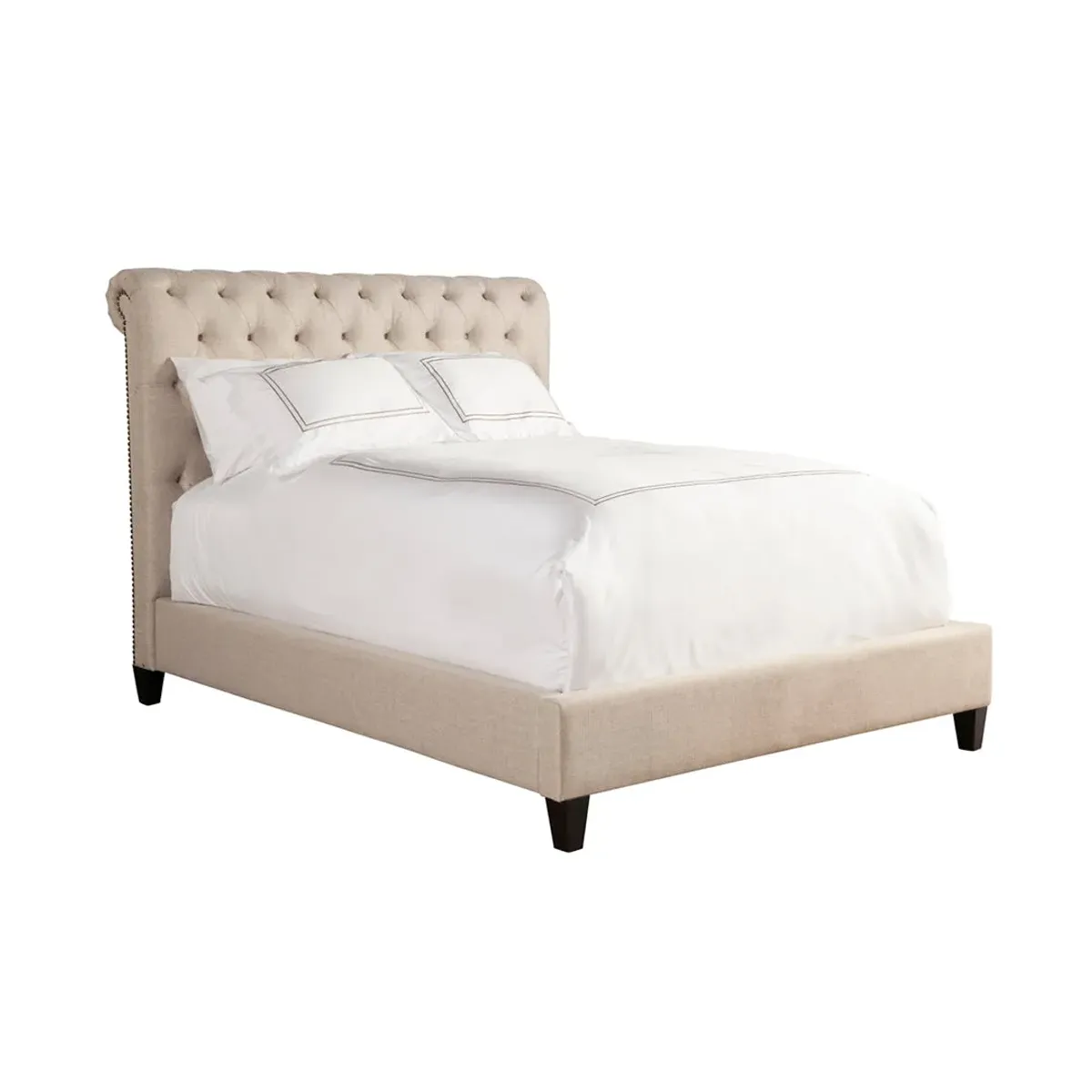 Queen / Grey Corbin Upholstered Bed