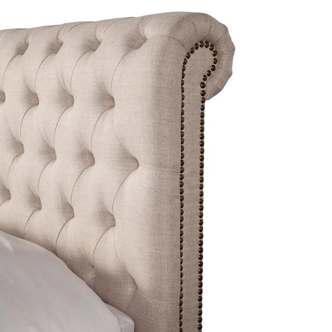 Queen / Grey Cameron Upholstered Bed