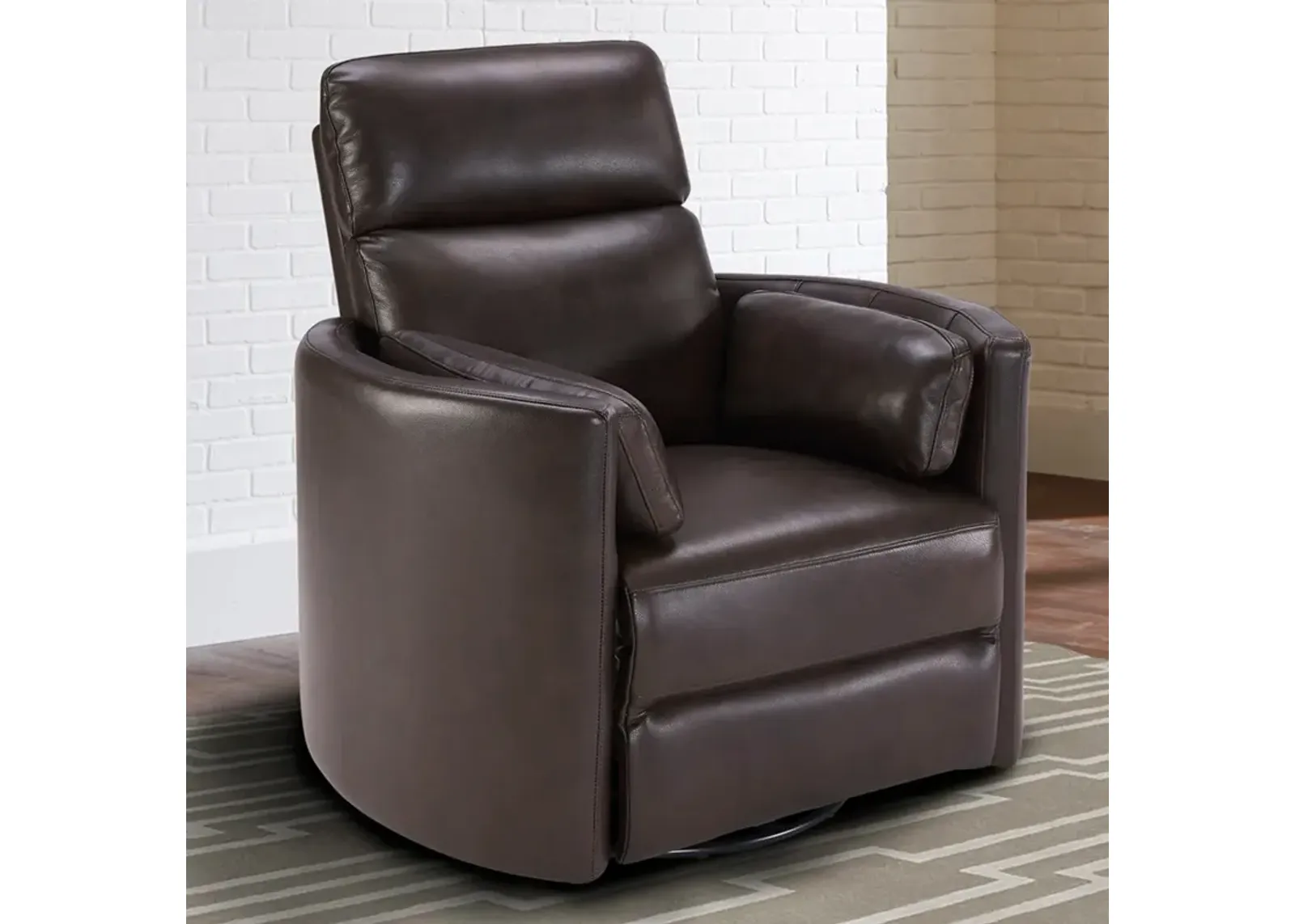 Brown Arc Power Glider Recliner