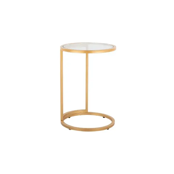 Black Zenn Round Accent Table