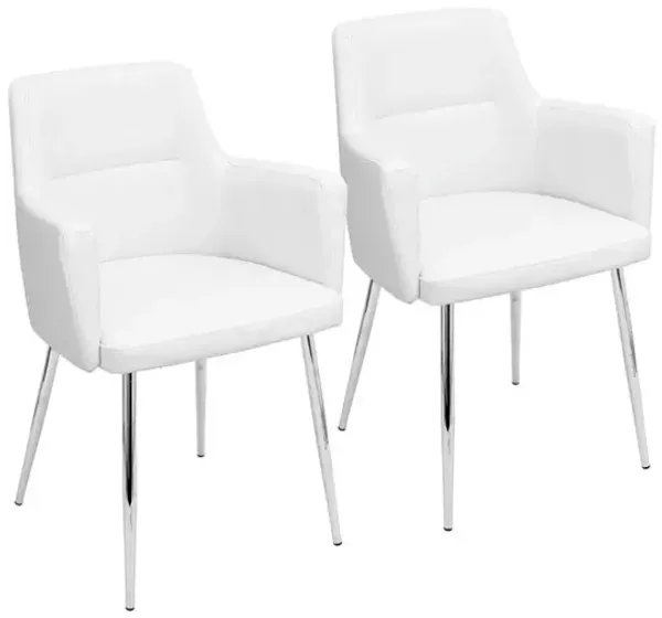 White Andrew Chairs (Set of 2)