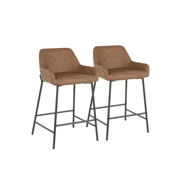 Brown Daniella Counter Stools (Set of 2)