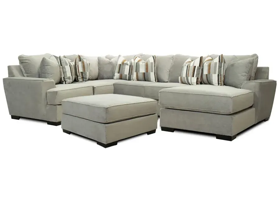 Right Chaise Sectional II (armless loveseat and ottoman) Serendipity Chaise Sectional with Ottoman