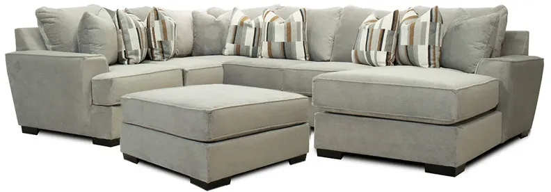 Right Chaise Sectional II (armless loveseat and ottoman) Serendipity Chaise Sectional with Ottoman