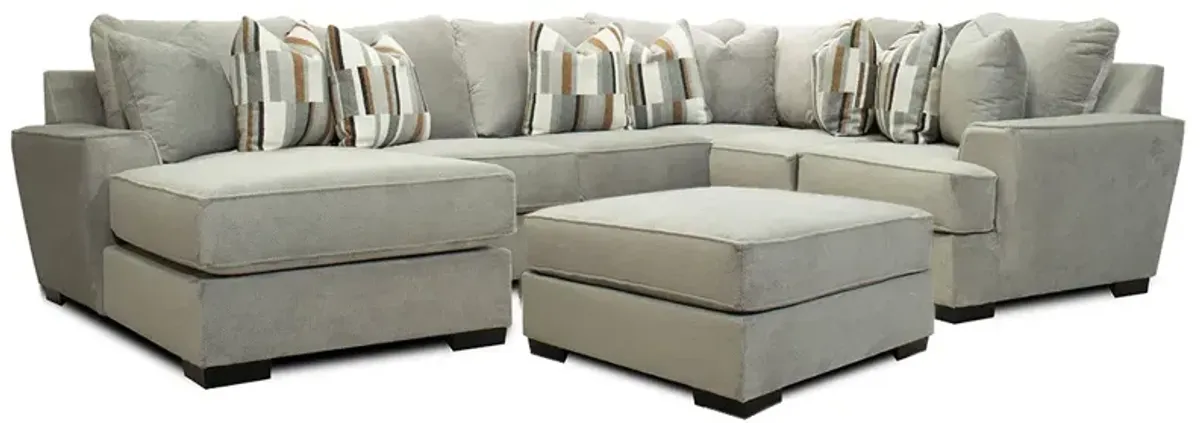 Left Chaise Sectional II (armless loveseat and ottoman) Serendipity Chaise Sectional with Ottoman