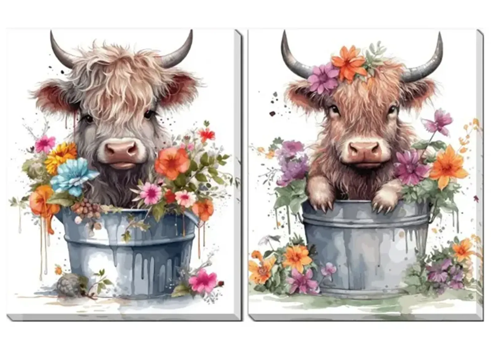 Baby Highland Cow (Set of 2)