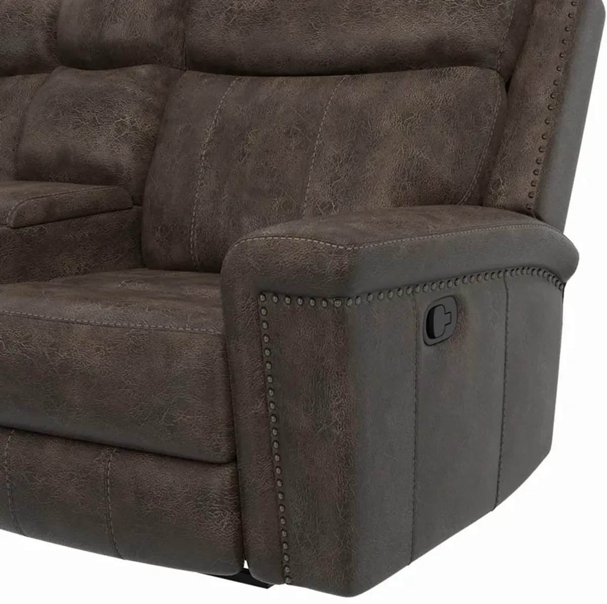 Quade Manual Reclining Loveseat with Console