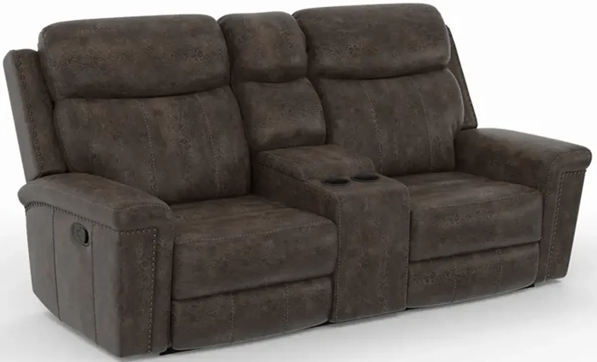 Quade Manual Reclining Loveseat with Console