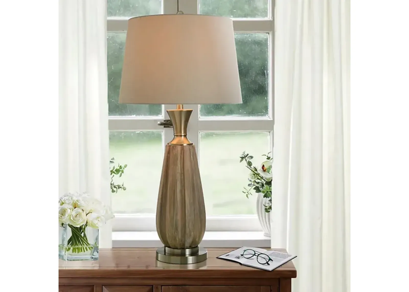 Roanoke Table Lamp - Brown