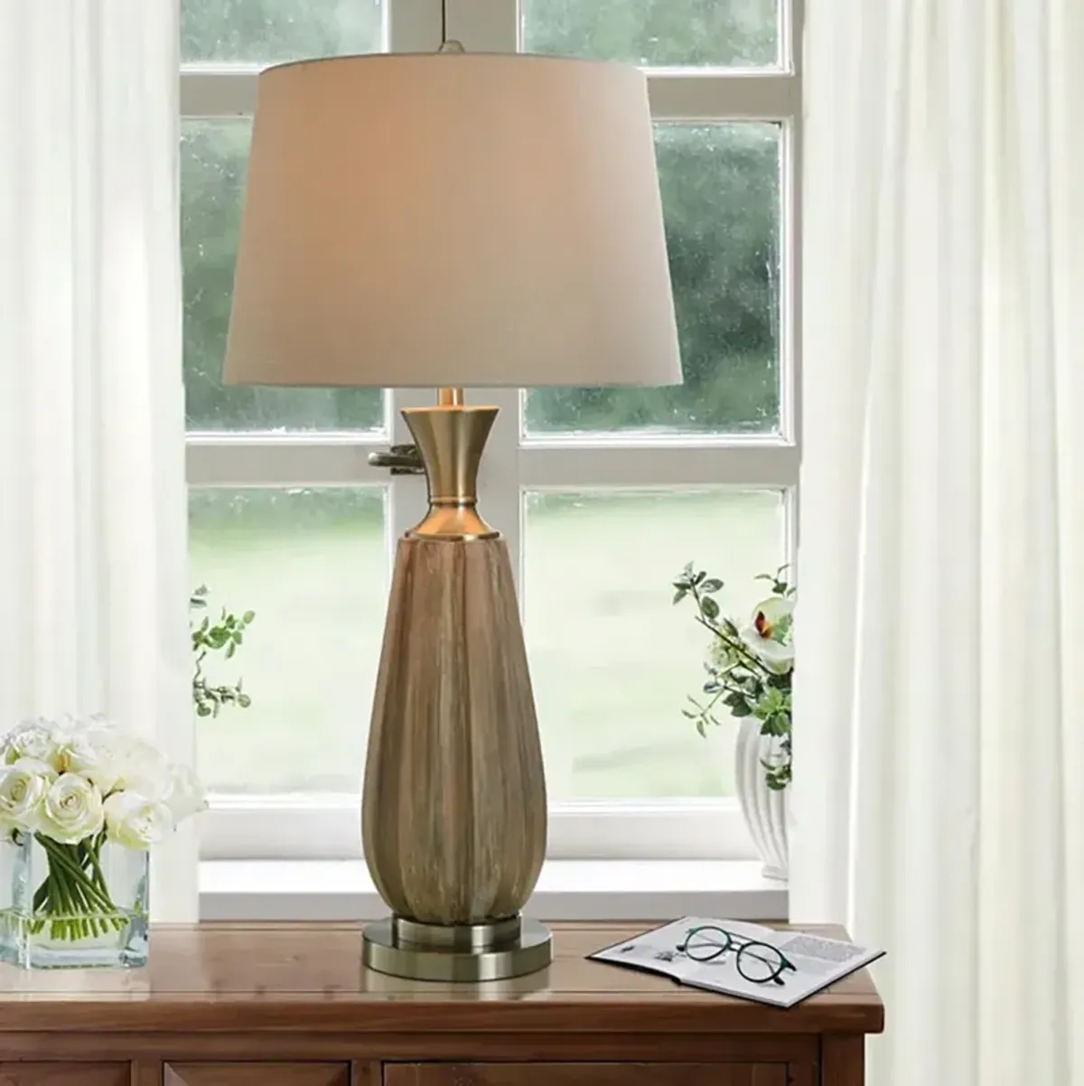 Roanoke Table Lamp - Brown