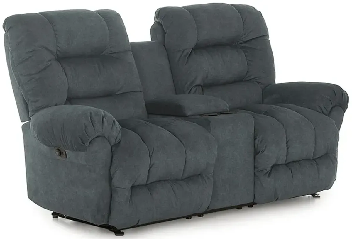 Seger Manual Rocking Reclining Loveseat with Console