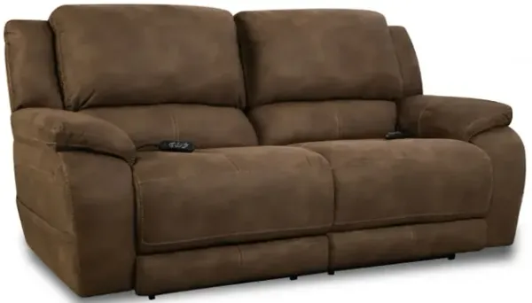 Brown Perdido Power Triple Sofa
