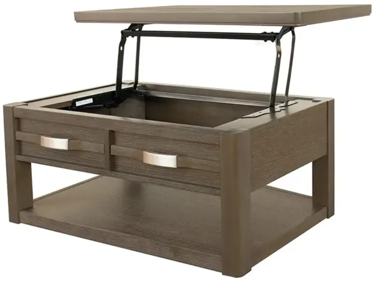 Grey Manila Lift Top Coffee Table