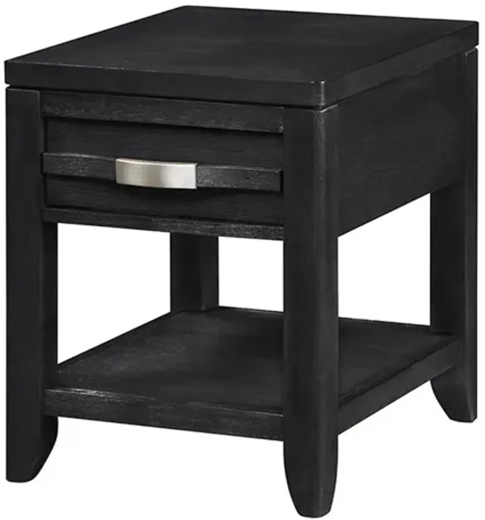 Black Manila End Table