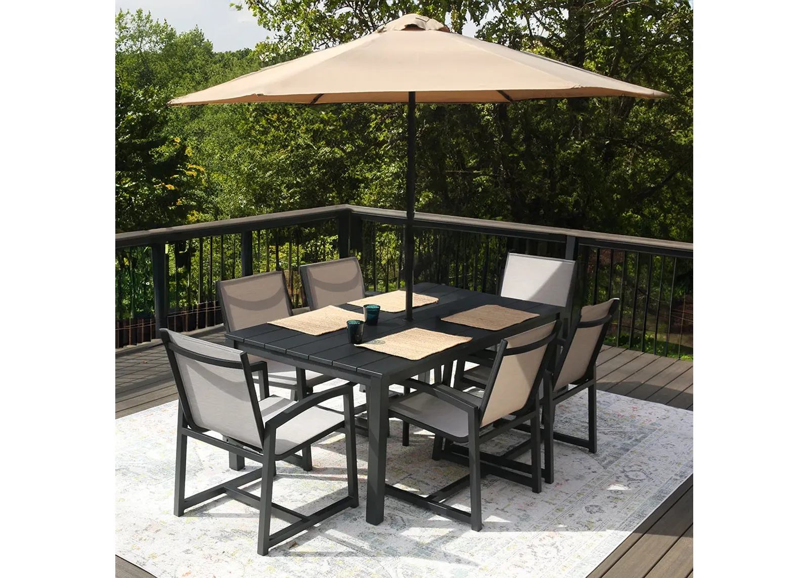 Portland Outdoor Dining Set (5pc)