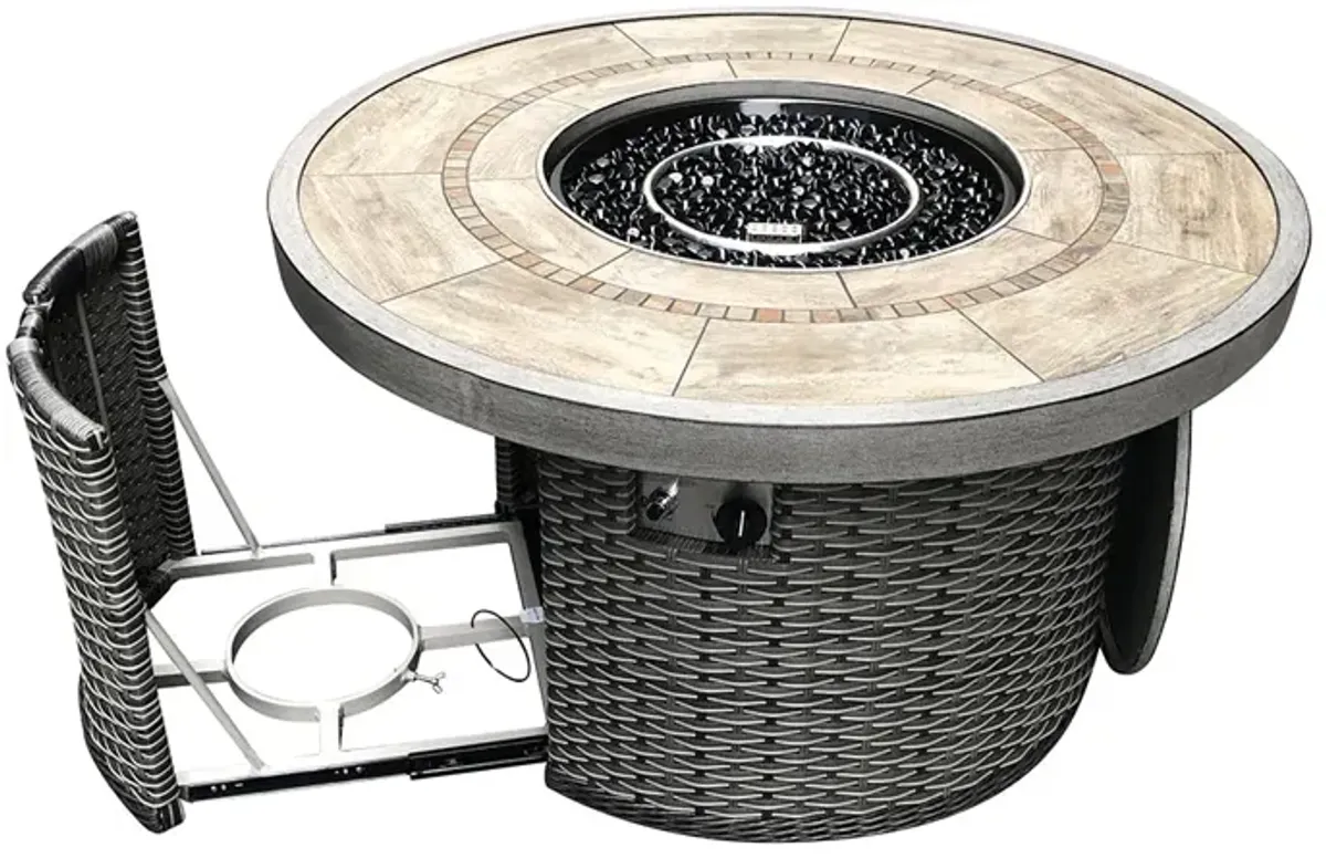 Clara 42" Round Gas Fire Pit