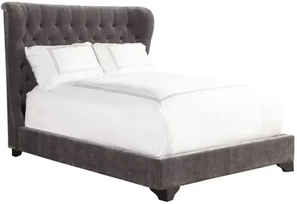 Queen / Gray Zoey Upholstered Bed