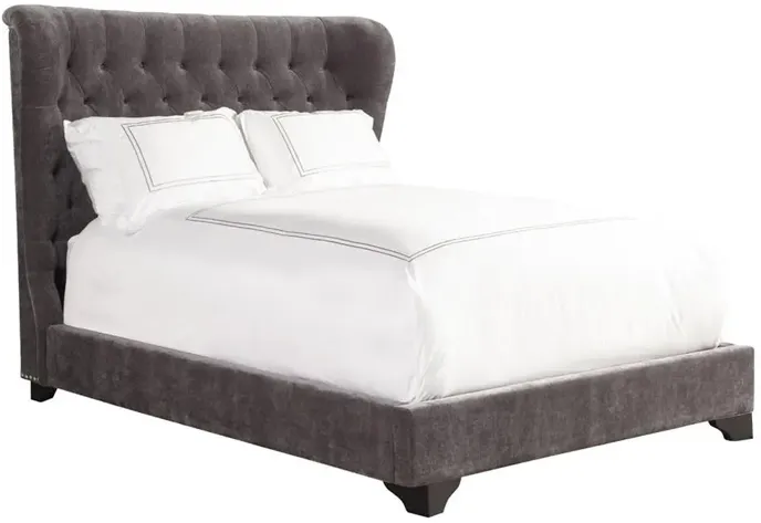 Queen / French Grey Chloe Upholstered Bed