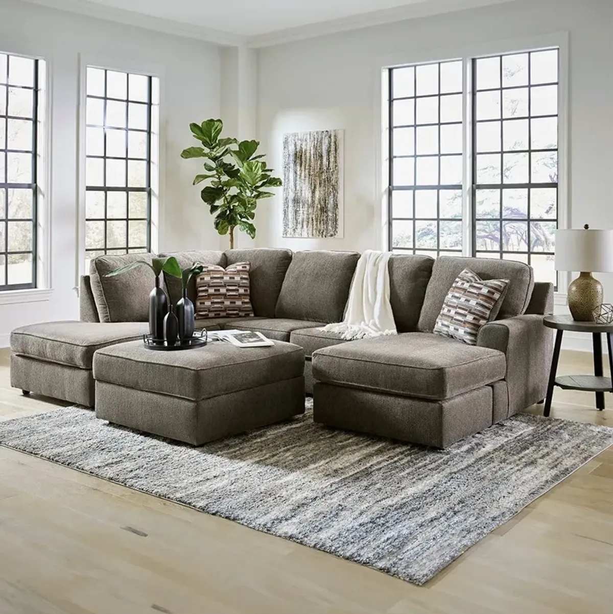 Sectional Only O'Phannon Sectional with Chaise - Putty